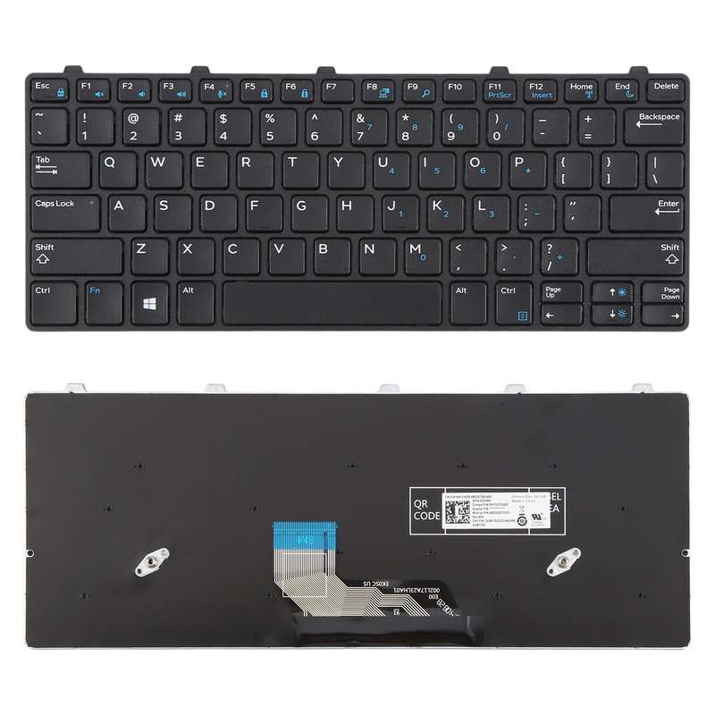 US Version Laptop Keyboard for Dell Latitude 3180 3189 3380(Black)