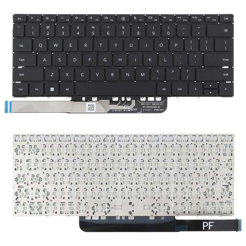 US Version Laptop Keyboard for Huawei Madebook D14 D15 2023 MDF-16 MDG-16 MDG-24 FLMH-16 FLMH-32(Bla