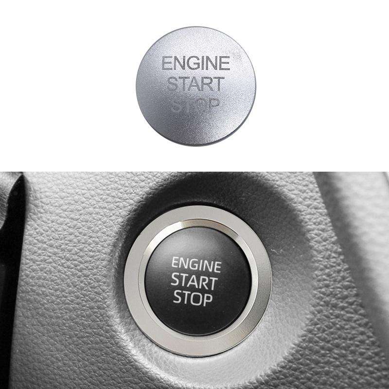 For Toyota Corolla Cross / Yaris Car One-key Start Engine Key Ignition Switch Decorative Ring Cover,
