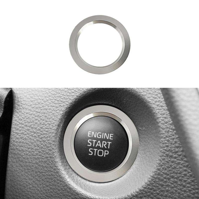 For Toyota Corolla Cross / Yaris Car One-key Start Engine Key Ignition Switch Decorative Ring Cover,