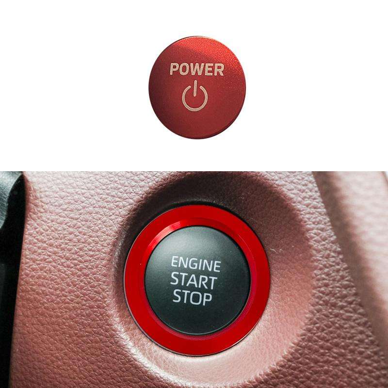 For Toyota Corolla Cross / Yaris Car One-key Start Engine Key Ignition Switch Decorative Ring Cover,