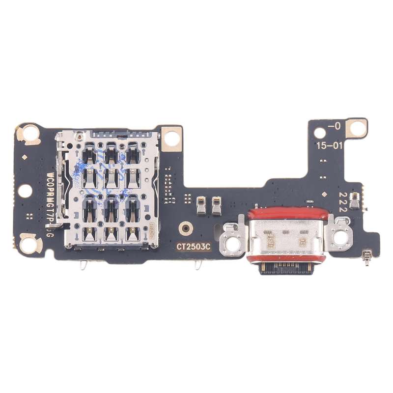 For Realme GT7 Pro 5G RMX5010 RMX5011 Charging Port Board With SIM Card Holder Socket, Not Supportin