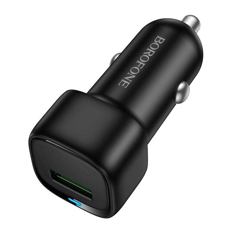 BOROFONE BZ34 Cloud QC3.0 USB Car Charger(White)