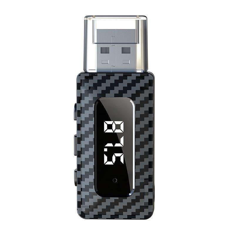 USB Car FM Transmitter Wireless Bluetooth Receiver(Black)
