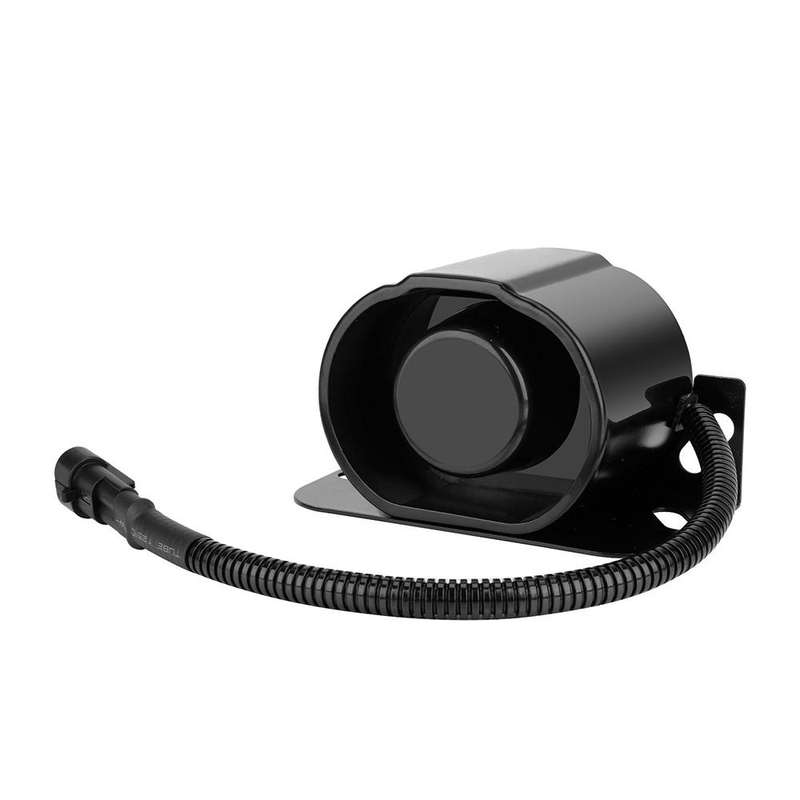 12V / 24V Waterproof Voice Reversing Horn Alarm Buzzer, with Cable(Black)