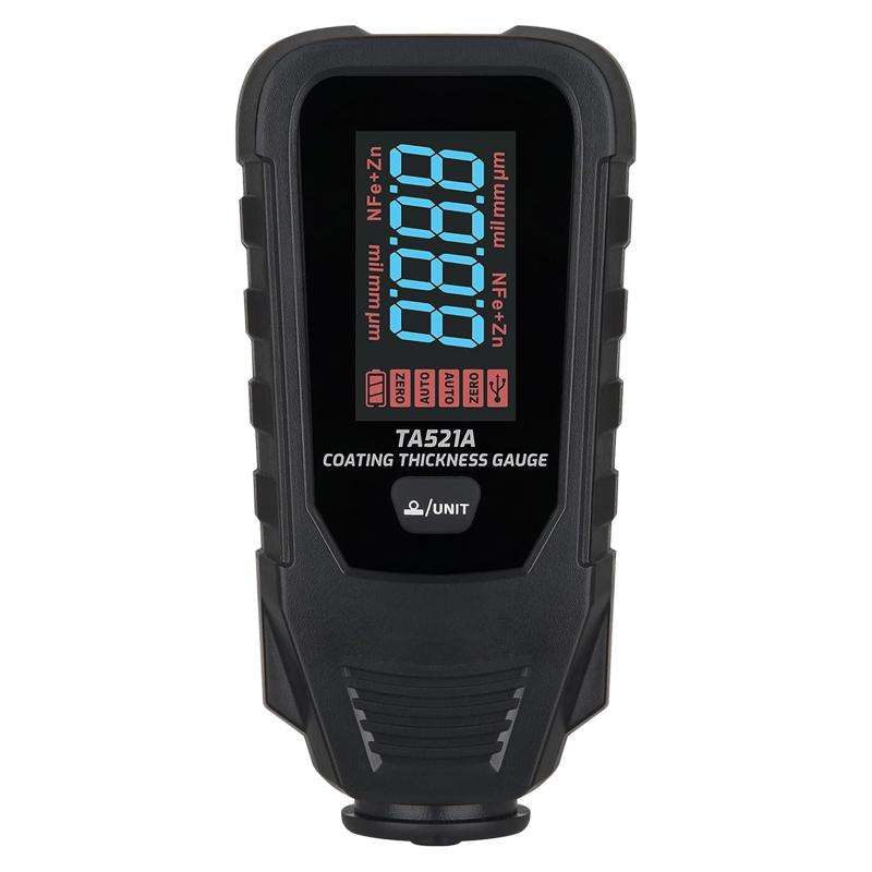 TASI TA521A Car Paint Film Meter Paint Surface Tester Coating Thickness Gauge(Black)