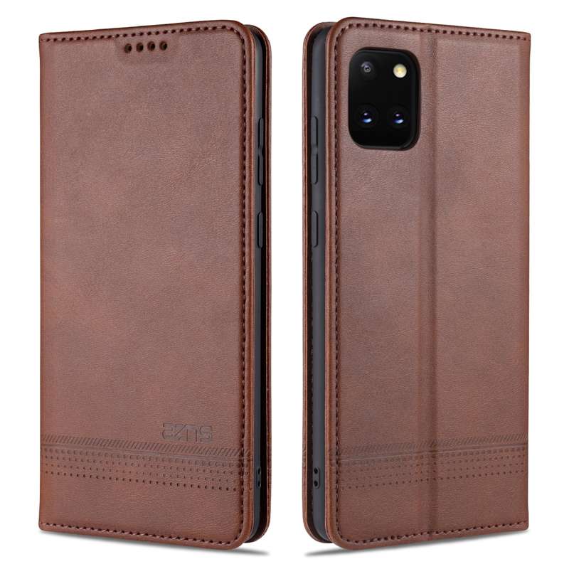 For Samsung Galaxy Note 10 Lite AZNS Magnetic Calf Texture Horizontal Flip Leather Case with Card Sl