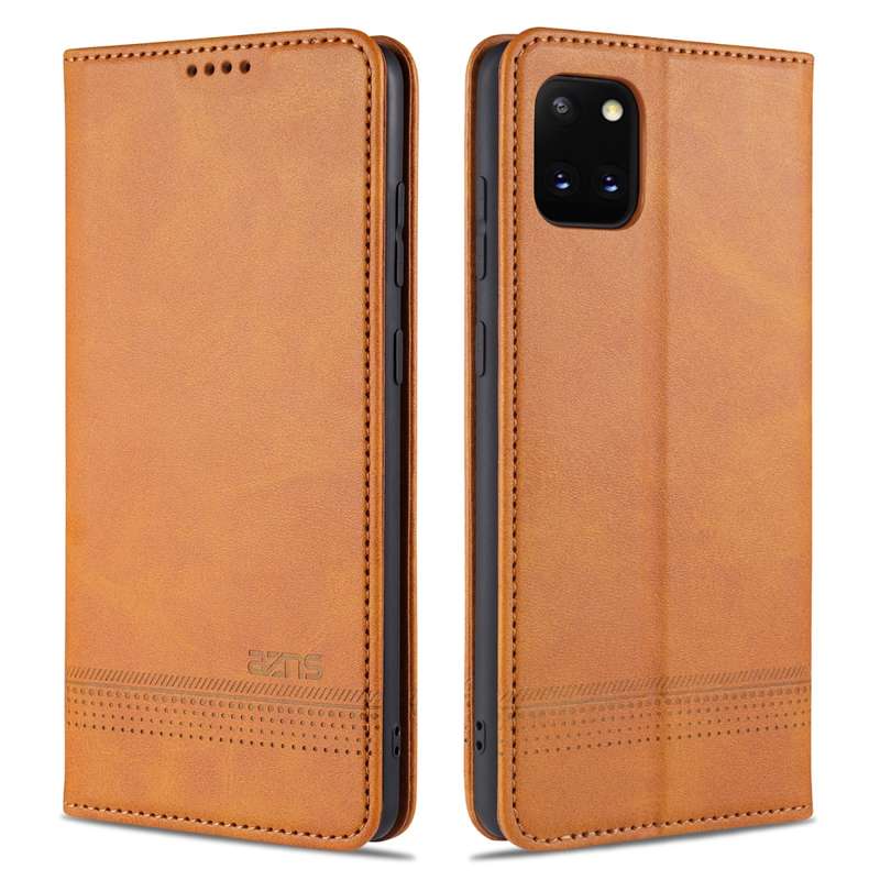 For Samsung Galaxy Note 10 Lite AZNS Magnetic Calf Texture Horizontal Flip Leather Case with Card Sl