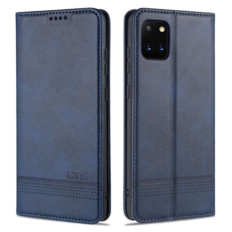 For Samsung Galaxy Note 10 Lite AZNS Magnetic Calf Texture Horizontal Flip Leather Case with Card Sl