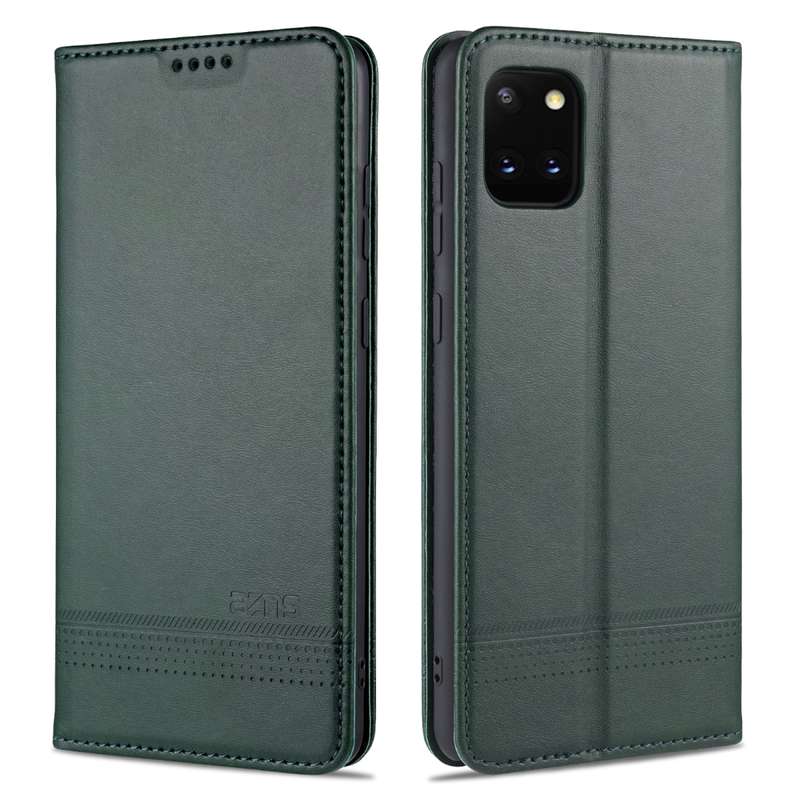 For Samsung Galaxy Note 10 Lite AZNS Magnetic Calf Texture Horizontal Flip Leather Case with Card Sl