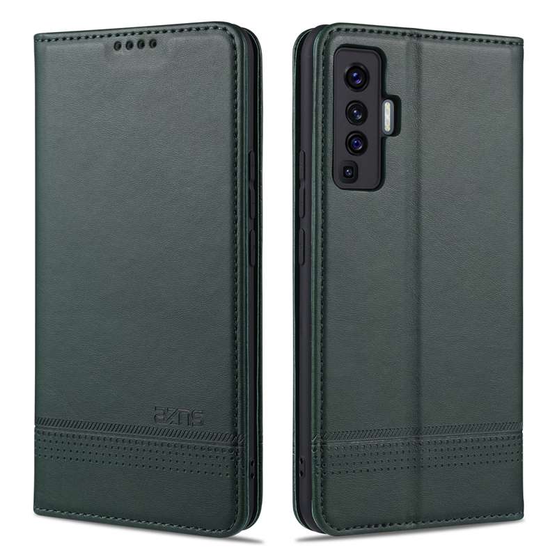 For vivo X50 / X50 Pro AZNS Magnetic Calf Texture Horizontal Flip Leather Case with Card Slots & Hol