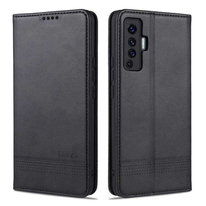 For vivo X50 / X50 Pro AZNS Magnetic Calf Texture Horizontal Flip Leather Case with Card Slots & Hol