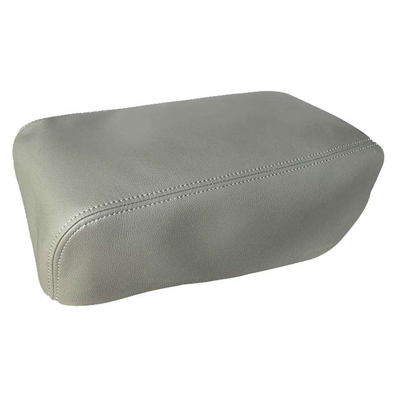 Car Central Armrest Box Protective Leather Cover for Ford Explorer 2011-2019(Beige)