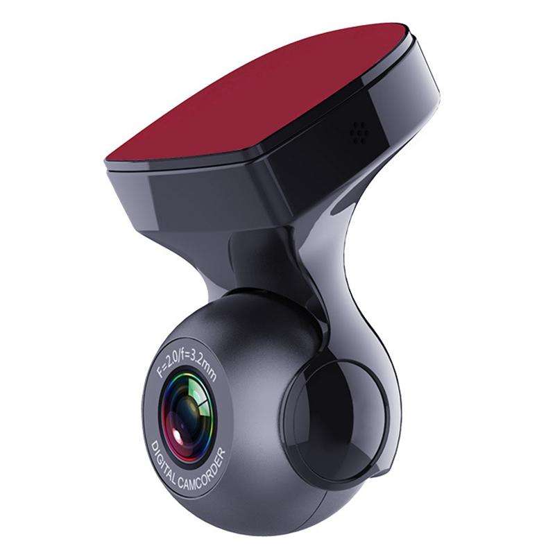 USB WiFi HD Night Vision Hidden Car Driving Recorder(Black)
