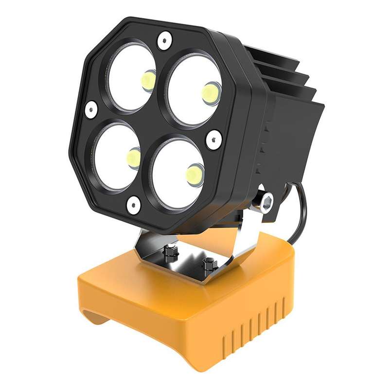 For DeWALT DCB Series 18V / 20V Lithium Battery 6500K 6000LM 40W Portable Outdoor LED Work Light(Yel