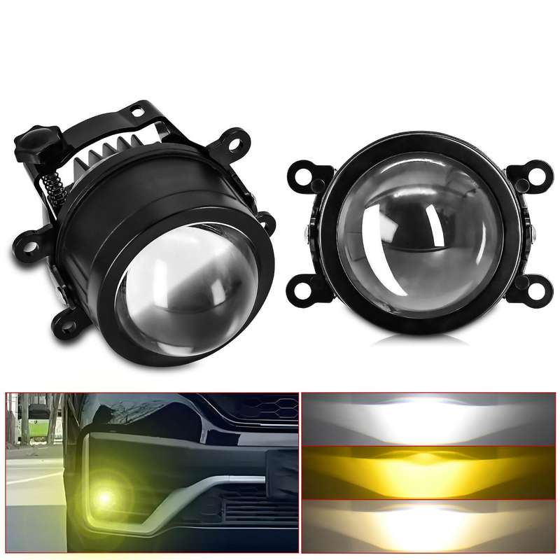 T09 2pcs/Pack 55W 3 inch High Power Dual Lens Fog Light, Type:Four-corner Universal
