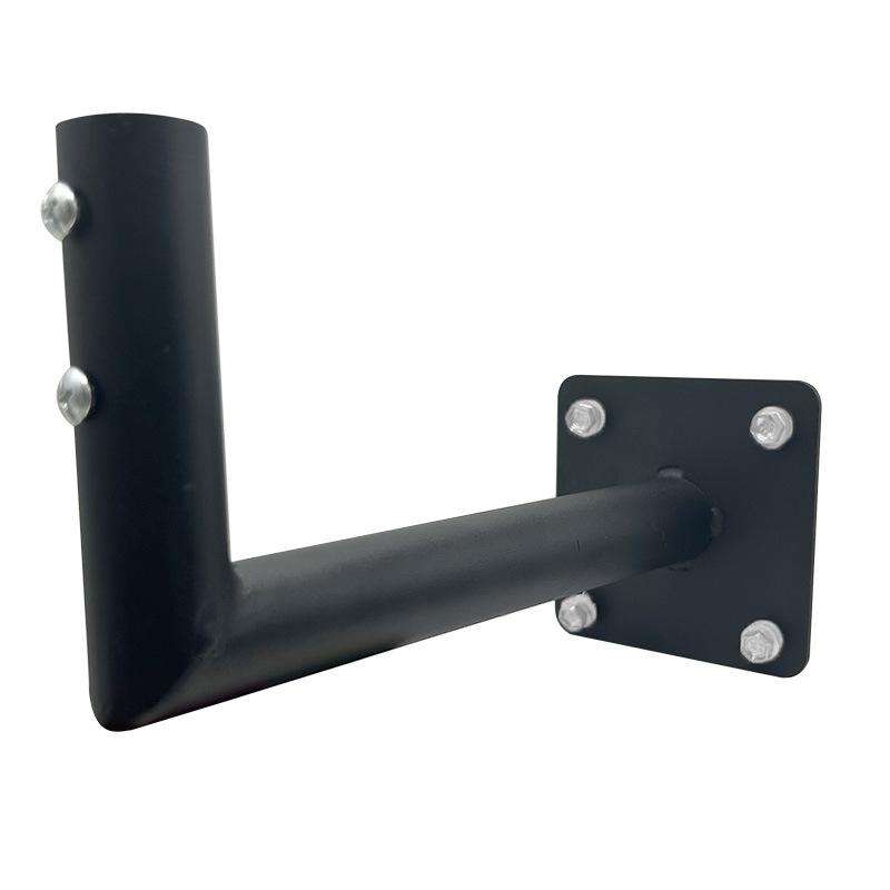 Eaves Weather Vane L-shaped Bracket Outdoor TV Antenna Mounting Stand(Black)