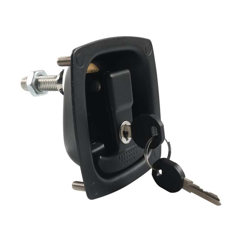RV / Camper Folding T Handle Latch with Key(Black)