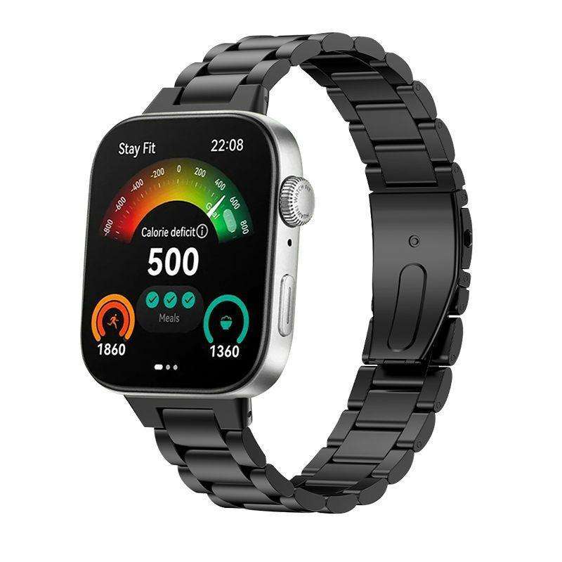 For Huawei Watch Fit 4 / 4 Pro / 3 Tri-beads Flat Buckle Titanium Alloy Watch Band(Silver)