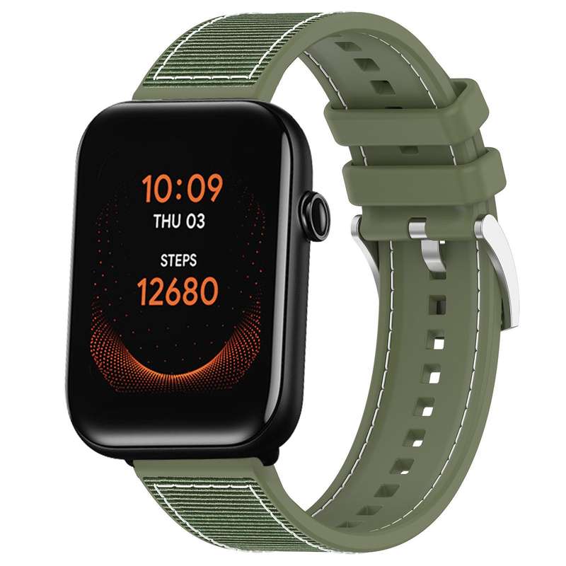 20mm For Ticwatch GTH / E3 / E / 2 xDfind Hybrid Nylon Braid Silicone Watch Band(Grey)