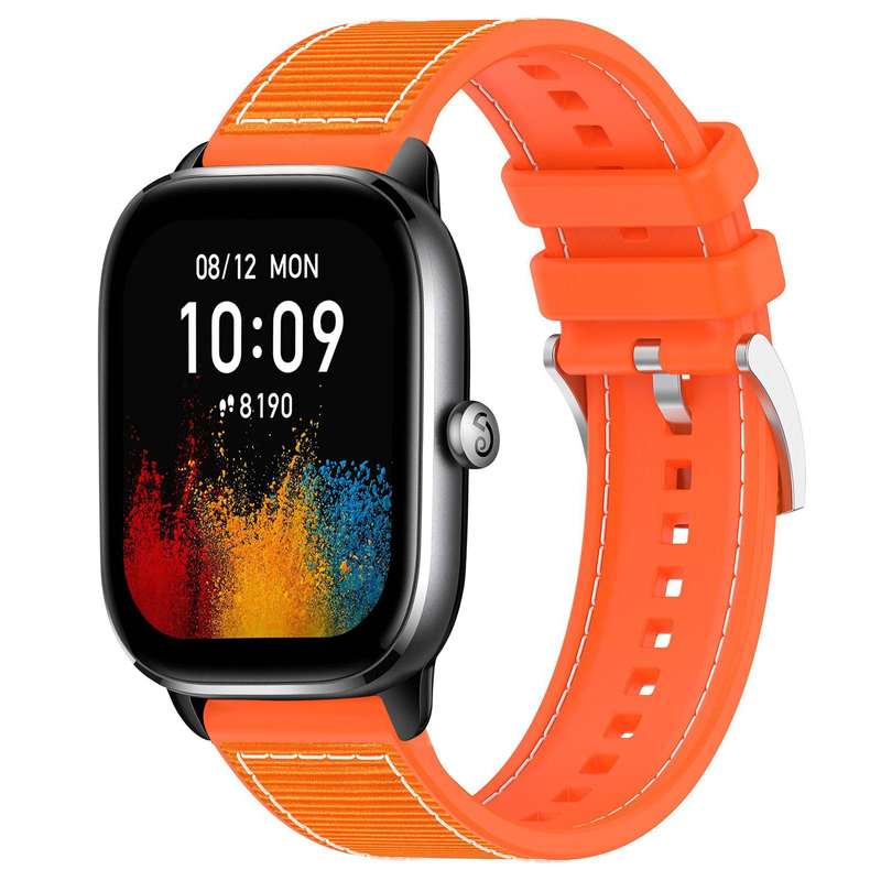 20mm For Amazfit GTS4 Mini / GTS 3 / GTS 2 xDfind Hybrid Nylon Braid Silicone Watch Band(Midnight Bl