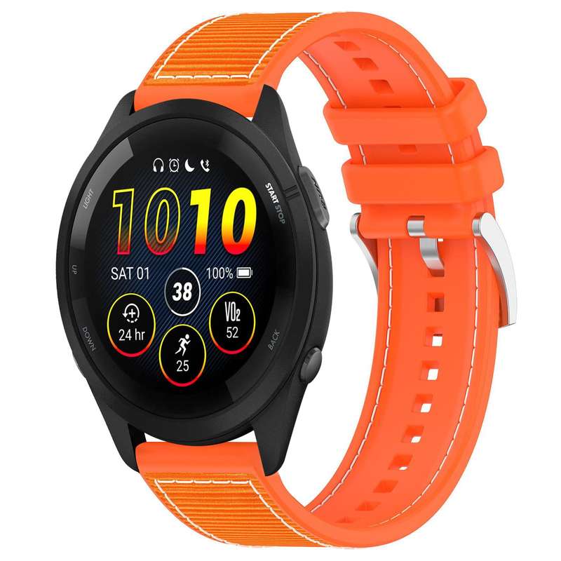 22mm For Garmin Forerunner 570 47mm/935/945 xDfind Hybrid Nylon Braid Silicone Watch Band(Midnight B