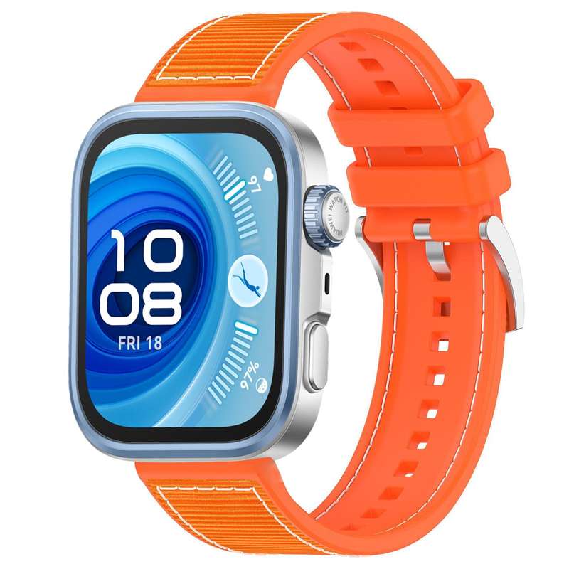 For Huawei Watch Fit4 / Fit3 / Fit4 Pro 20mm xDfind Hybrid Nylon Braid Silicone Watch Band(Midnight