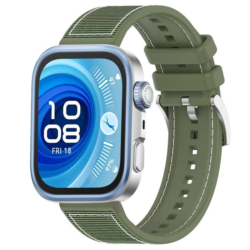 For Huawei Watch Fit4 / Fit3 / Fit4 Pro 20mm xDfind Hybrid Nylon Braid Silicone Watch Band(Midnight