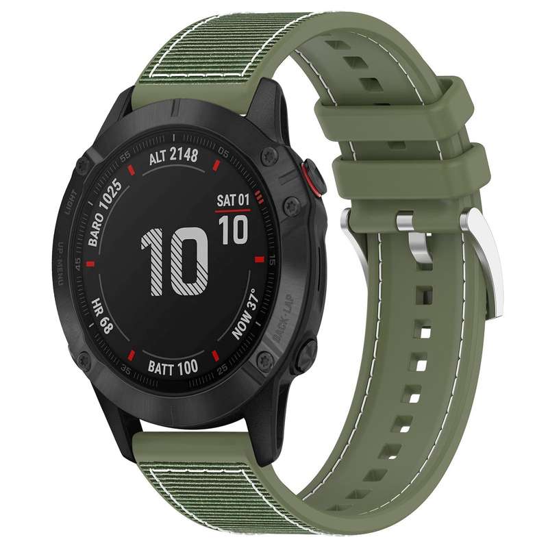 For Garmin Fenix 8/7X/6X/5X 26mm xDfind Hybrid Nylon Braid Silicone Watch Band(Midnight Blue)