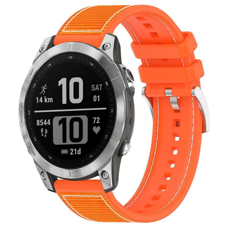 For Garmin Fenix 8/7/6/5 22mm xDfind Hybrid Nylon Braid Silicone Watch Band(Midnight Blue)