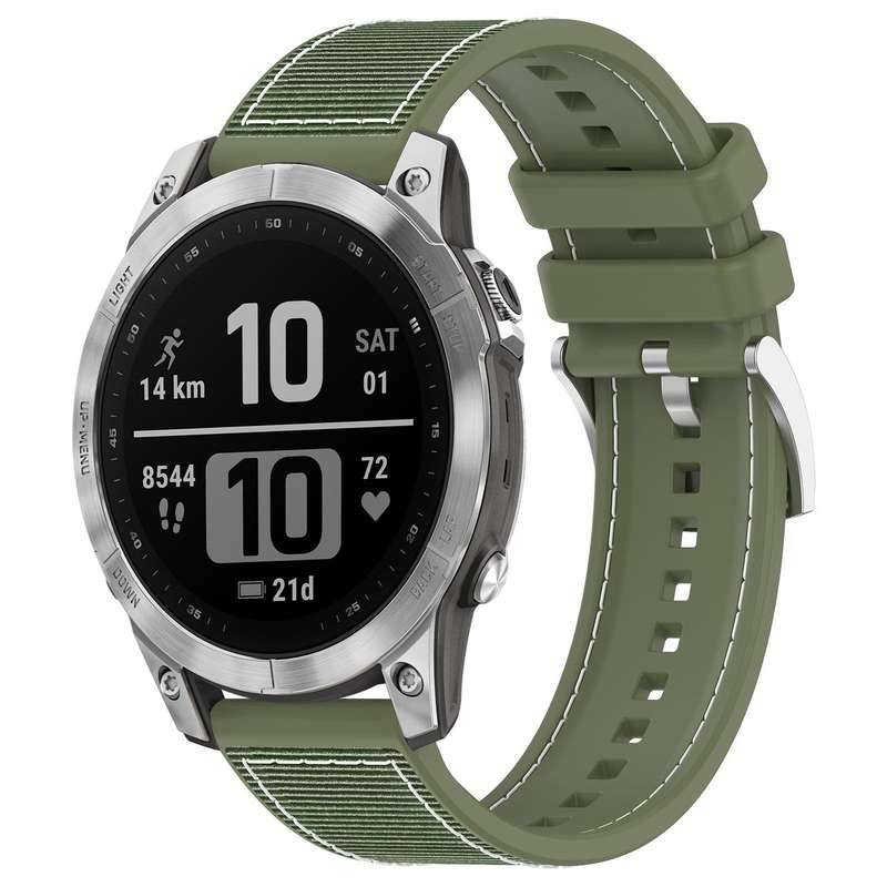 For Garmin Fenix 8/7/6/5 22mm xDfind Hybrid Nylon Braid Silicone Watch Band(Midnight Blue)