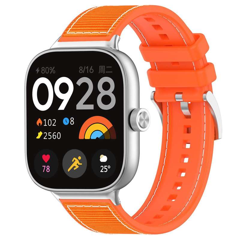 For Xiaomi Smart Band 9 Pro/Redmi Watch5 20mm xDfind Hybrid Nylon Braid Silicone Watch Band(Midnight