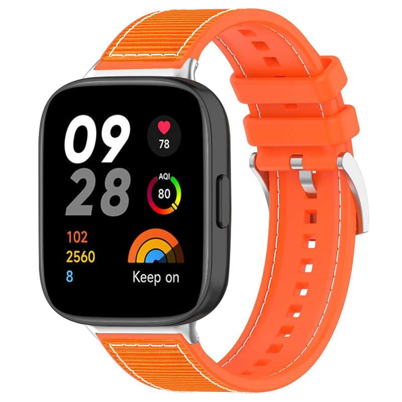 For Redmi Watch 3 20mm xDfind Hybrid Nylon Braid Silicone Watch Band(Midnight Blue)