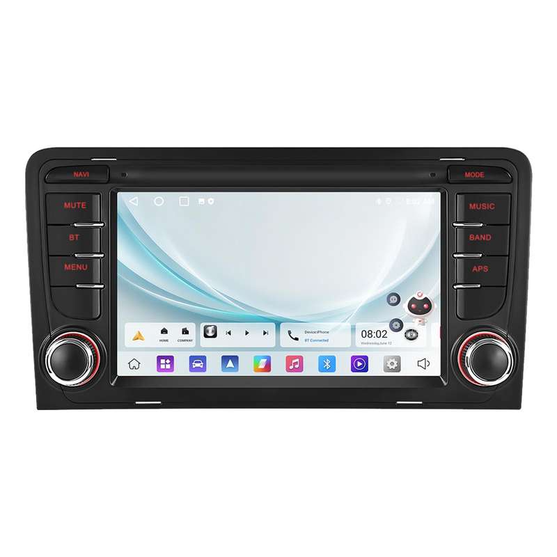 For Audi A3 8P 2003-2012 Android 15 7 inch Smart Central Control Car GPS Navigator Car MP5 Player, M