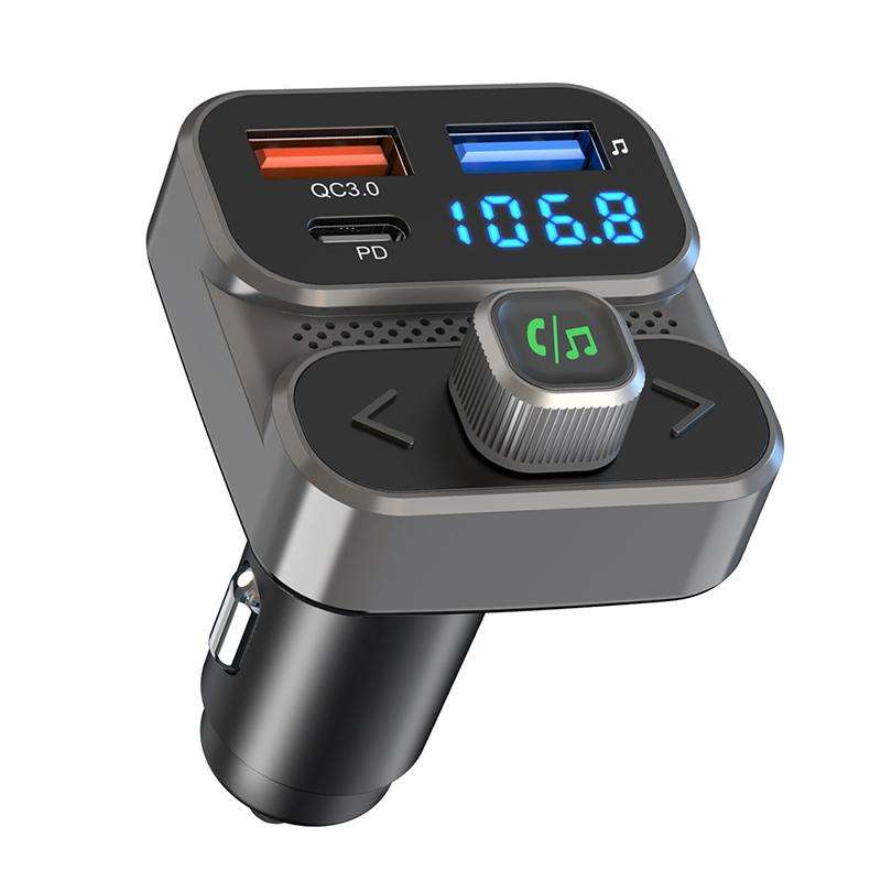 BC95 Car Bluetooth Hands-free Calling PD36W Fast Charging Car Voltage Monitoring(Black)