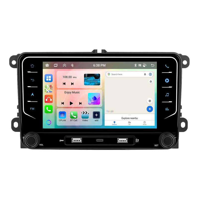 For Volkswagen Android 15 7 inch Wireless CarPlay Car Player Central Control Navigation Machine, Spe