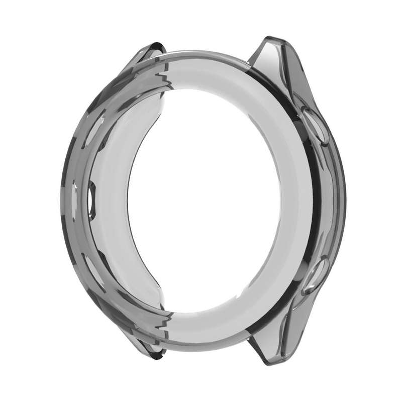 For Garmin Forerunner 570 42mm Half Coverage Hollow TPU Watch Protective Cover(Transparent Purple)
