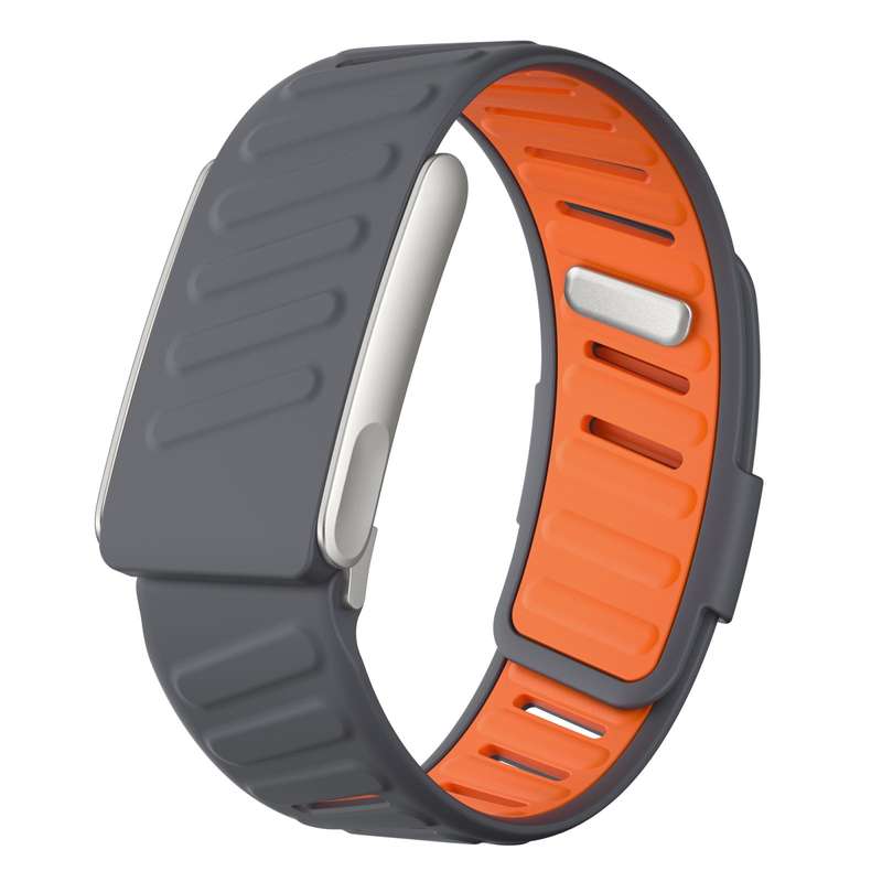 For WHOOP 5.0 Electrocardiogram Silicone Sports Watch Band(Orange+Light Orange)