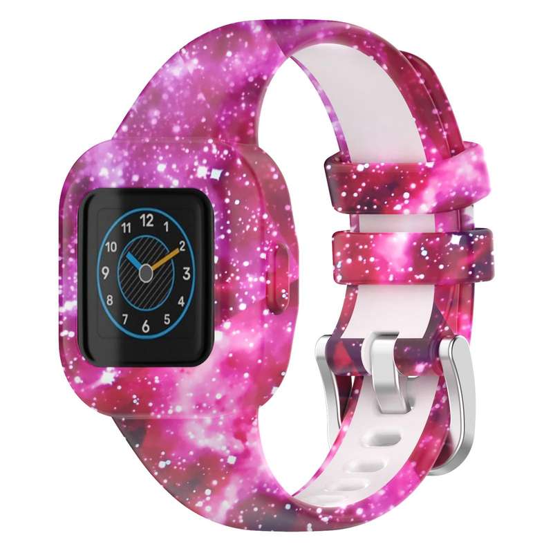 For GarminFit JR3 / Garmin Vivofit JR 3 xDfind Steel Buckle Printed Silicone Watch Band(Camouflage G
