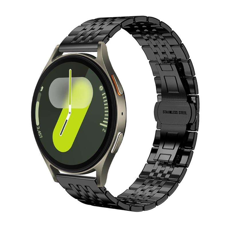 For Samsung Galaxy Watch 7 / 6 / 5 / FE 20mm xDfind Seven-bead Solid Stainless Steel Watch Band(Silv