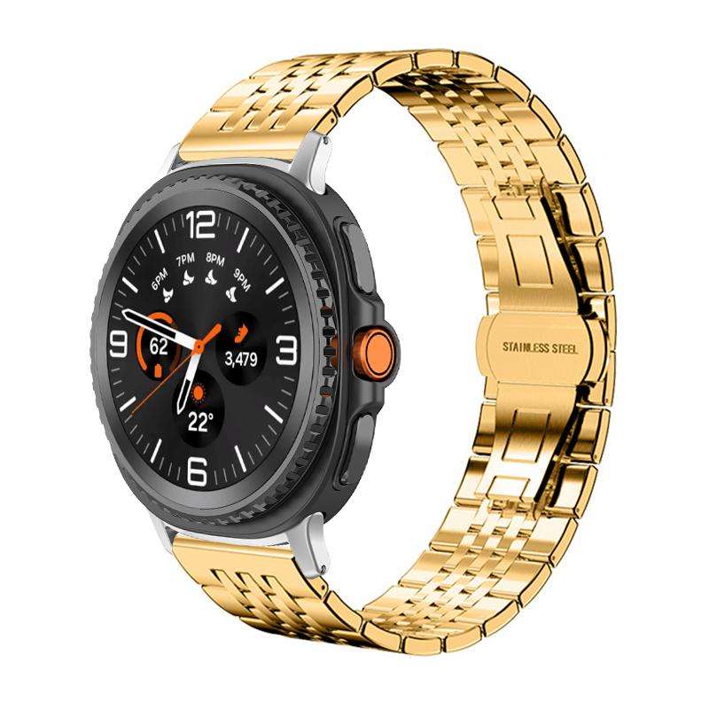 For Samsung Galaxy Watch8 20mm xDfind Seven-bead Solid Stainless Steel Watch Band(Silver)