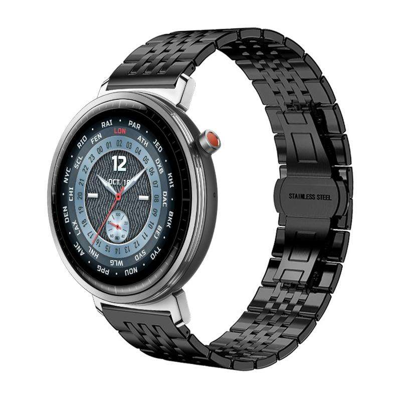 For Honor Watch Fit 22mm xDfind Seven-bead Solid Stainless Steel Watch Band(Silver)