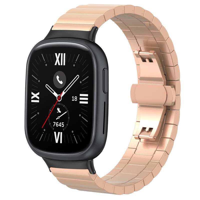 For Honor Watch 4 TMA-L19 20mm xDfind One-bead Bamboo Solid Stainless Steel Watch Band(Silver)