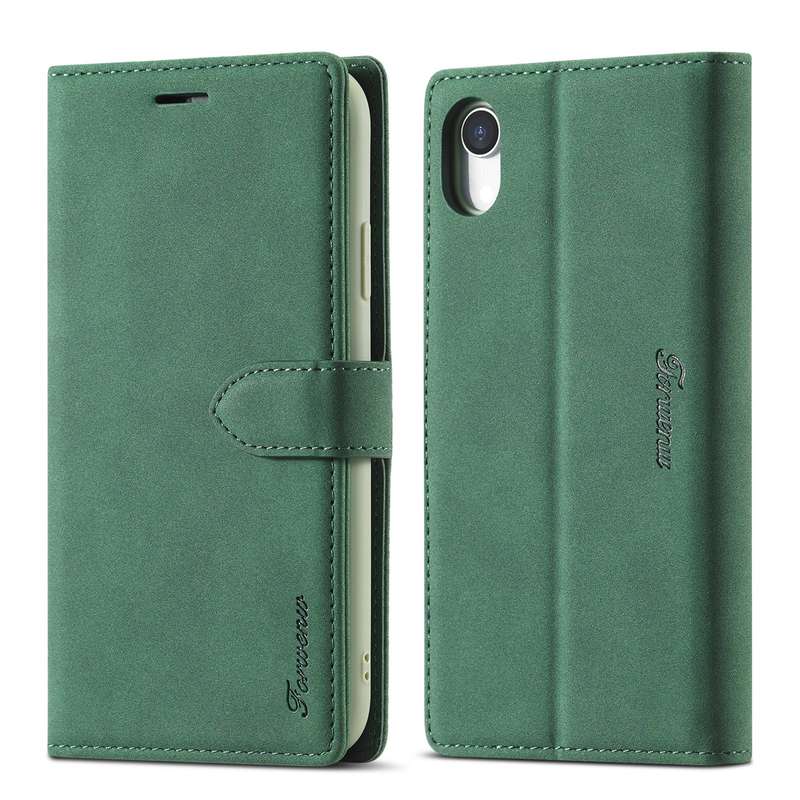 For iPhone XR Forwenw F1 Series Matte Strong Magnetism Horizontal Flip Leather Case with Holder & Ca
