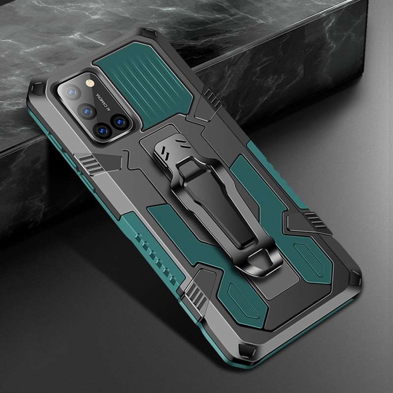 For Samsung Galaxy A71 Armor Warrior Shockproof PC + TPU Protective Case(Black)