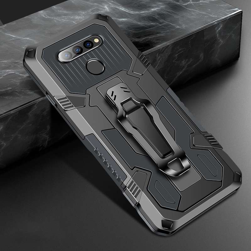 For LG K61 Machine Armor Warrior Shockproof PC + TPU Protective Case(Royal Blue)