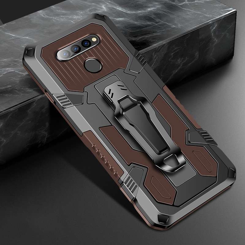 For LG K61 Machine Armor Warrior Shockproof PC + TPU Protective Case(Royal Blue)