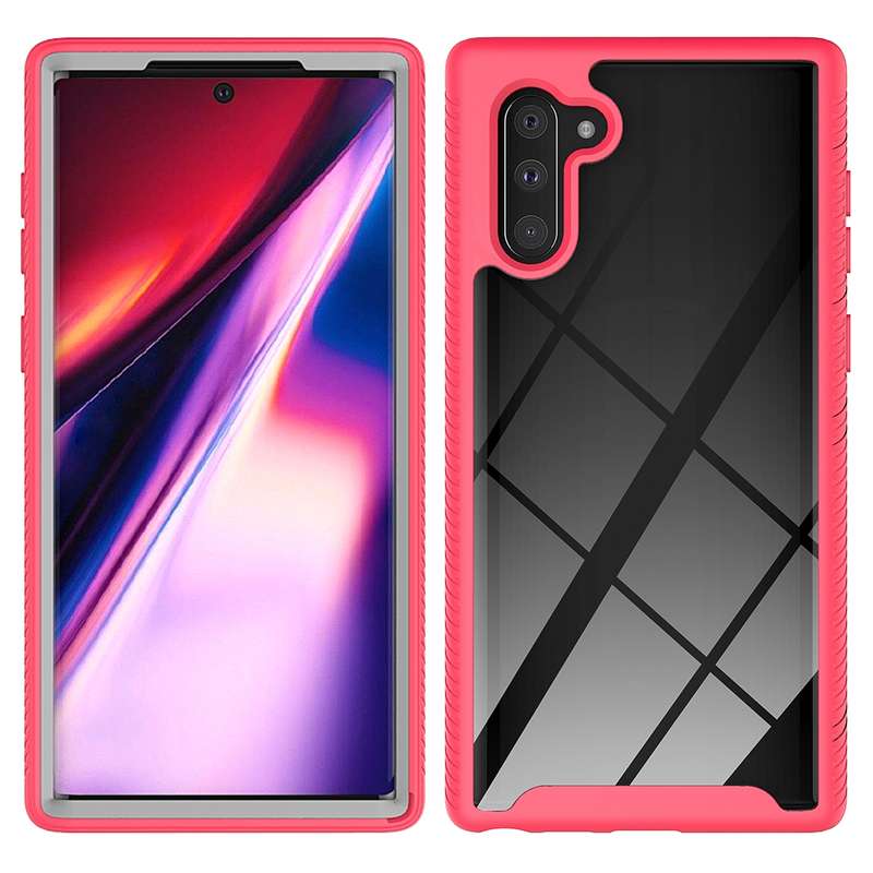 For Samsung Galaxy Note 10 Starry Sky Solid Color Series Shockproof PC + TPU Protective Case(Black)
