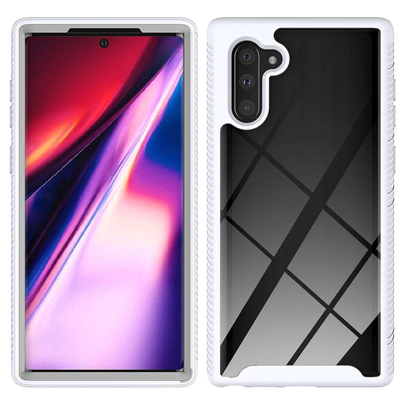 For Samsung Galaxy Note 10 Starry Sky Solid Color Series Shockproof PC + TPU Protective Case(Black)