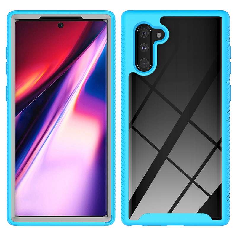 For Samsung Galaxy Note 10 Starry Sky Solid Color Series Shockproof PC + TPU Protective Case(Black)